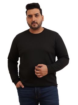 UNSTD - Men Plus Size Black Full Sleeves T-Shirt