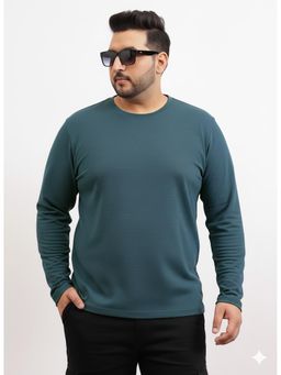 UNSTD - Men Plus Size Blue Full Sleeves T-Shirt