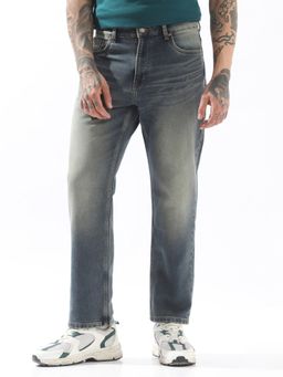 High Star - Men Blue Straight Loose Jeans
