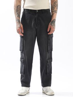 High Star - Men Black Straight Relaxed Jeans