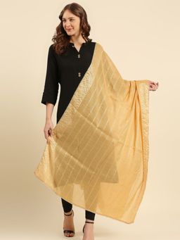 Dupatta Bazaar - Womens Cotton Chanderi Dupatta with Sequins & Weaving