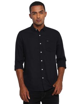 Lee - Men Black Solid Slim Fit Shirt