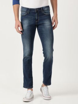 Wrangler - Men Skanders Blue S Slim Jeans