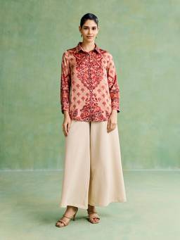 Aarke Ritu Kumar - Terracotta Gypsy Trail Shirt