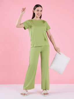Sweet Dreams - Womens Pyjama with Top Green