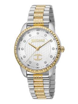 Just Cavalli - Silver Gold Round Bezel Watch