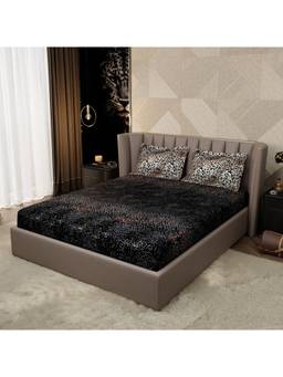 Stoa Paris - Untamed Shadow Hunter Enrich Printed King Fitted Bedsheet With 2 Pillow Covers