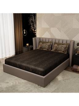 Stoa Paris - Untamed Deep Camouflage Enrich Printed King Fitted Bedsheet With 2 Pillow Covers