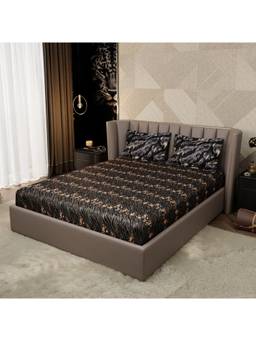 Stoa Paris - Untamed Primal Dusk Enrich Printed King Fitted Bedsheet With 2 Pillow Covers