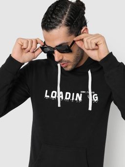 Campus Sutra - Men Printed Full Sleeve Hooded Sweatshirt