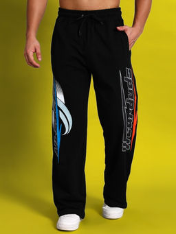 WEARDUDS - Black Hi-Speed Relaxed Fit Trackpant