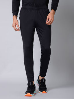 Cantabil - Men Charcoal Solid Regular Fit Joggers