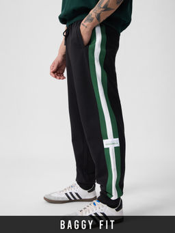 The Souled Store - Originals: Velocity Black Men Baggy Joggers