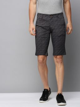 SHOWOFFFF - Mens Knee Length Printed Grey Mid-rise Regular Shorts