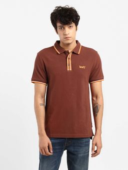 Levi's - Men Polo Solid T-Shirt-Rust (2XL)