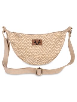 Avake - Women Beige Straw Sling Bag