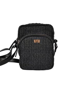 Avake - Women Black Straw Sling Bag
