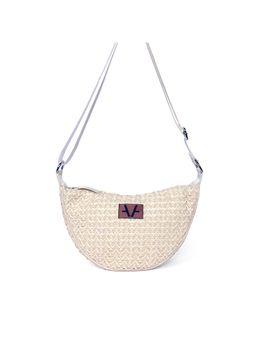 Avake - Women Off White Straw Sling Bag
