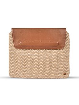 Avake - Unisex Beige Straw Laptop Sleeve