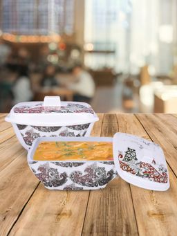 USHA SHRIRAM - Serving Bowl 2 pcs - Square Stone Square