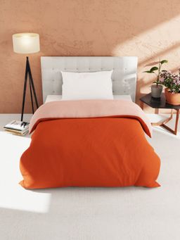 KOPA - Reversible Single Bed Comforter (Cottslove) Rust/Orange (Single)