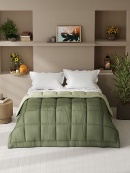 KOPA - Reversible Double Bed Comforter (Feather Lite) Sage Green (Queen)