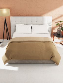 KOPA - Reversible Double Bed Comforter (Cottslove) Brown/Sand (Queen)