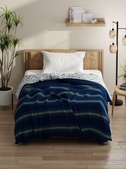 KOPA - Bamboo Micro Single Bed Comforter (Denim Cotton Feel) Dark Blue (Single)