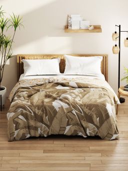 KOPA - Bamboo Micro Double Bed Comforter (Denim Cotton Feel) Sand Beige (Queen)