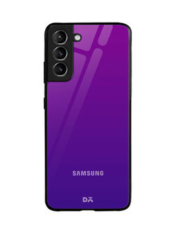 DailyObjects - Purple Bloom Gradient Glass Case Cover For Samsung Galaxy S21 6.2"