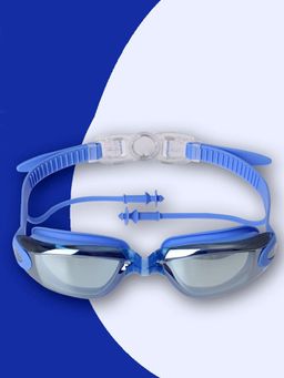 Little Surprise Box - Kids All Blue Eyelid Style Anti Fog UV Protection Leakproof Design Swim Goggles
