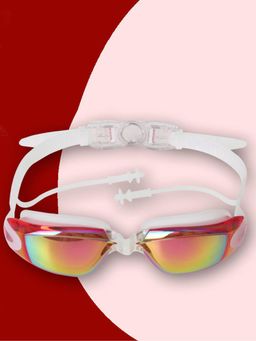 Little Surprise Box - Kids Shiny Pink Eyelid Style Anti Fog UV Protection Leakproof Swim Goggles