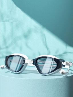 Little Surprise Box - Navy Blue Cat Eye Shape Frame Anti Fog UV Protection Leakproof Swim Goggles