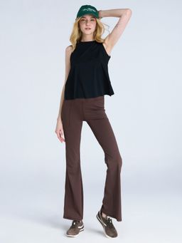 Cava Athleisure - Black Overlap Tank Top