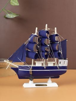Voncasa - Decorative Boat in Color - Navy Blue