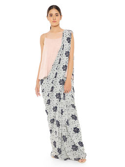 Payal Singhal - Pink Top with Saree