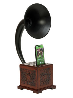 Decor Antique - Vintage Royal Gramophone Speaker Zed Black