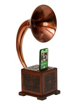 Decor Antique - Vintage Royal Gramophone Speaker Shiner Copper