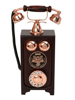 Decor Antique - Vintage Handcrafted Decorative Wall Hanging Telephone Sculpture