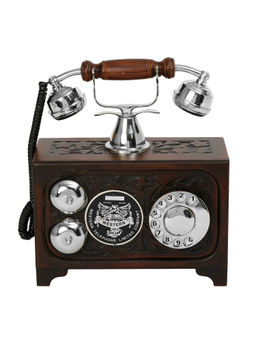 Decor Antique - Vintage Decorative Maharaja Rotary Dial Antique Telephone Sculpture