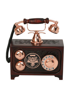 Decor Antique - Vintage Decorative Maharaja Rotary Dial Antique Telephone Sculpture