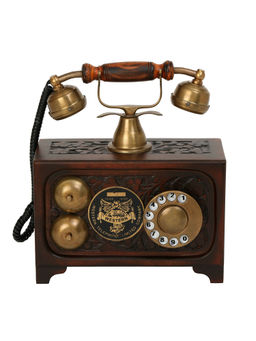 Decor Antique - Vintage Decorative Maharaja Rotary Dial Antique Telephone Sculpture