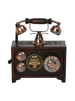 Decor Antique - Vintage Decorative Maharaja Rotary Dial Antique Telephone Sculpture