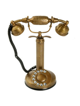 Decor Antique - Vintage Artisanal Non-Antique Telephone Sculpture