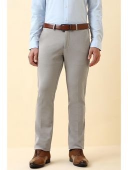 Allen Solly - Men Grey Textured Trousers