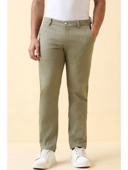 Allen Solly - Men Olive Textured Trousers