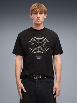 Puma - TECH Men's Relaxed Graphic T-shirt - Black