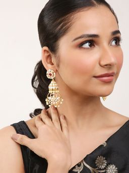 Khushi Jewels - Polki Kundan Earrings