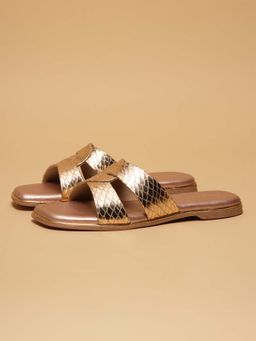 ERIDANI - Women Anaisha Gold Flats