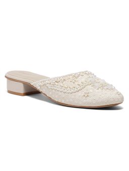 ERIDANI - Women Hiraaya Off White Mules Heels
